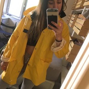 Rain coat yellow